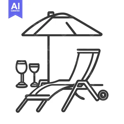 Aset premium populer: A relaxing scene of summer day with beach accessories