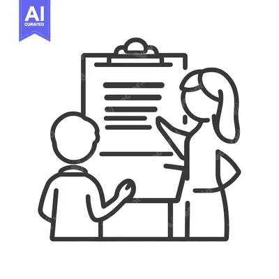 A woman presenting a document to a person for review