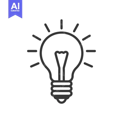 Popular premium asset: Light Bulb Icon with Rays, Representing Illumination and Idea