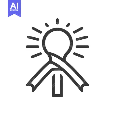 Aset premium populer: Lightbulb Icon with Ribbon Tied Around It