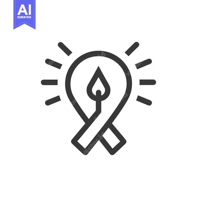 Aset premium populer: Lightbulb with a flame inside and crossed lines on the bottom