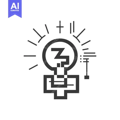 Popular premium asset: Lightbulb with Letter Z and Geometric Pattern