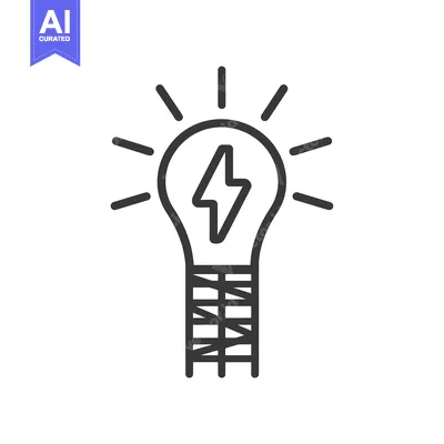 Aset premium populer: Lightbulb with Lightning Bolt and Stripped Base