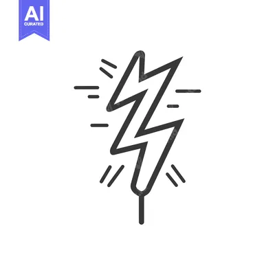 Popular premium asset: Lightning Bolt with Radial Lines Graphic