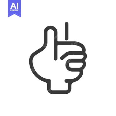 Aset desain premium: An illustrated hand showing the iconic thumbs up gesture