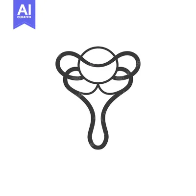 Aset premium populer: Line art illustration of a baby rattle toy