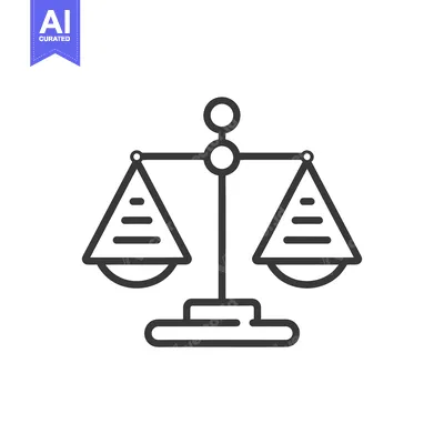 Popular premium asset: Line Art Illustration of a Balance Scale