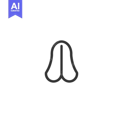Popular premium asset: Line art illustration of a bell with a rounded, split bottom