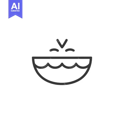 Aset premium populer: Line Art Illustration of a Bowl with Water Splashing Out