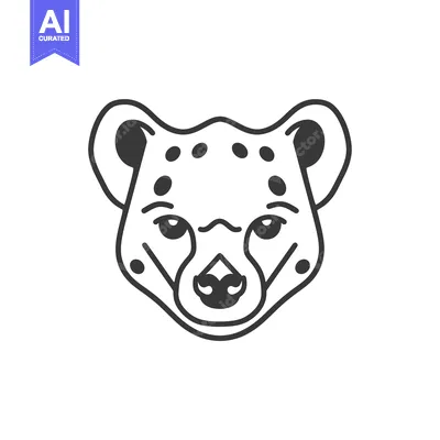 Popular premium asset: Line Art Illustration of a Cheetah's Face