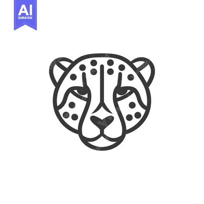 Popular premium asset: Line Art Illustration of a Cheetah's Head