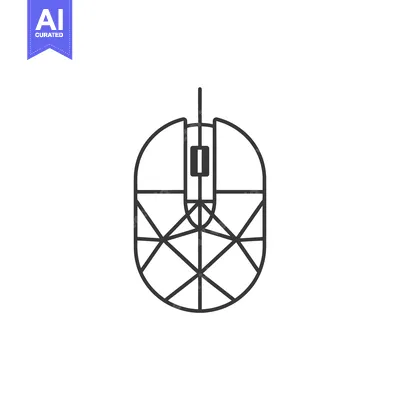 Aset premium populer: Line art illustration of a computer mouse