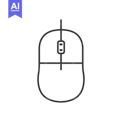 Popular premium asset: Line Art Illustration of a Computer Mouse