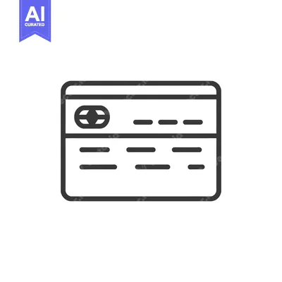 Aset premium populer: Line Art Illustration of a Credit Card with Global Symbol