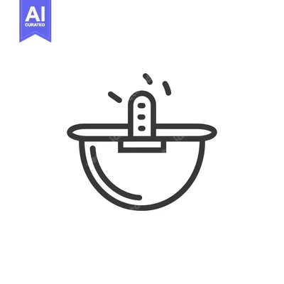 Aset premium populer: Line Art Illustration of a Dome with a Light on Top