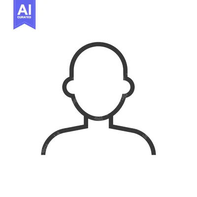Line art illustration of a generic human profile