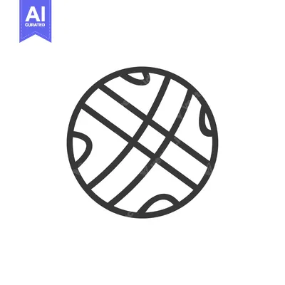 Aset premium populer: Line Art Illustration of a Globe with Lines and Curves