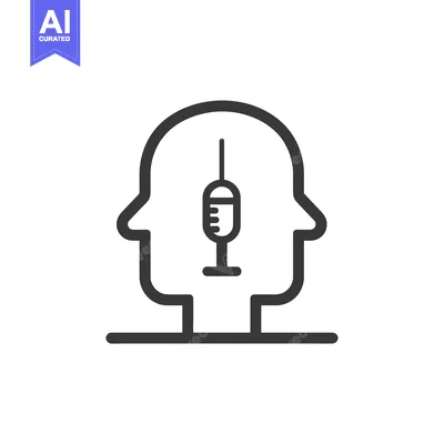 Line Art Illustration of a Head with a Syringe Inside