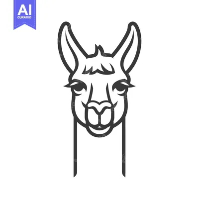 Popular premium asset: Line Art Illustration of a Llama's Head