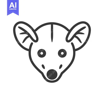 Popular premium asset: Line Art Illustration of a Mouse Lemur's Head