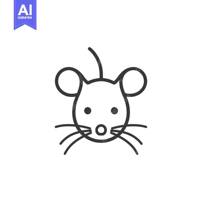 Popular premium asset: Line Art Illustration of a Mouse's Face