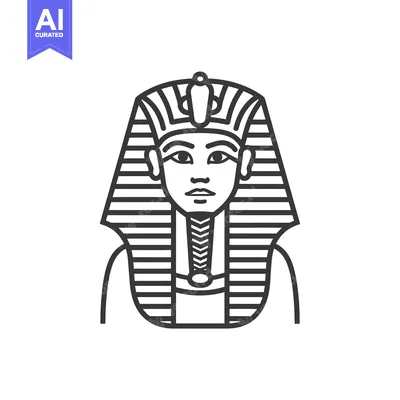 Popular premium asset: Line Art Illustration of an Ancient Egyptian Pharaoh