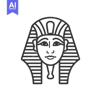Popular premium asset: Line Art Illustration of an Egyptian Pharaoh's Mask