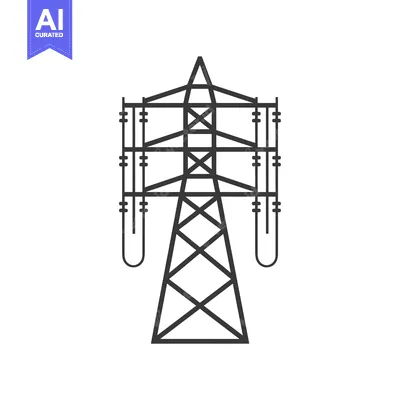 Popular premium asset: Line Art Illustration of an Electrical Transmission Tower