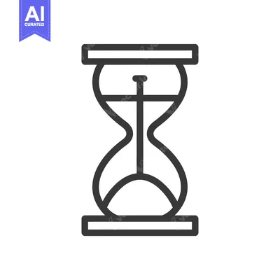 Popular premium asset: Line Art Illustration of an Hourglass