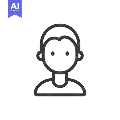 Aset premium populer: Line art illustration of a person's face and torso