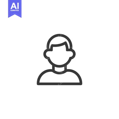 Aset premium populer: Line art illustration of a person's head and shoulders