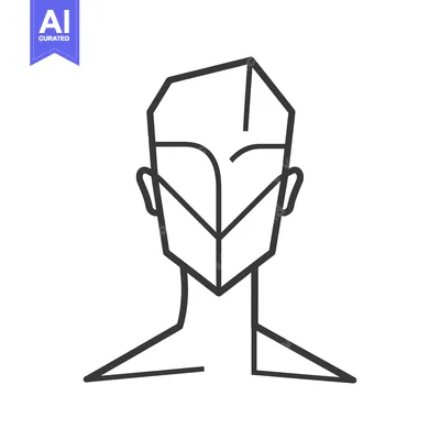 Aset premium populer: Line Art Illustration of a Person's Head and Shoulders