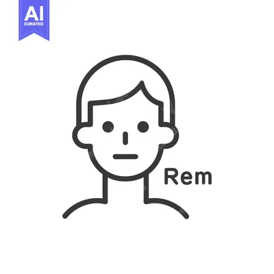 Aset desain premium: Line Art Illustration of a Person's Head and Shoulders with the Word "