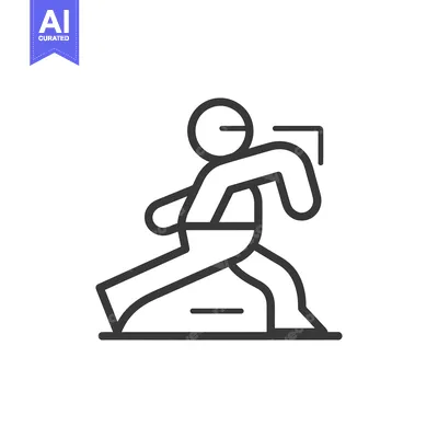 Premium design asset: Line Art Illustration of a Person Walking