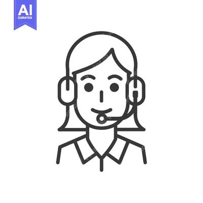 Popular premium asset: Line Art Illustration of a Person Wearing a Headset