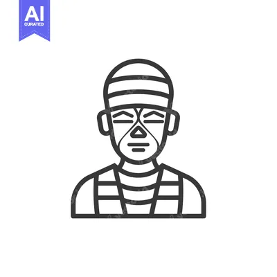 Aset premium populer: Line Art Illustration of a Person Wearing Stripes
