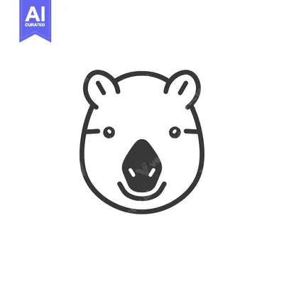 Popular premium asset: Line art illustration of a pig's face