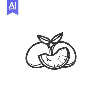 Aset premium populer: Line Art Illustration of a Pineapple with Two Whole Pineapples