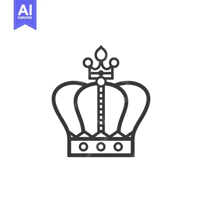 Popular premium asset: Line Art Illustration of a Royal Crown
