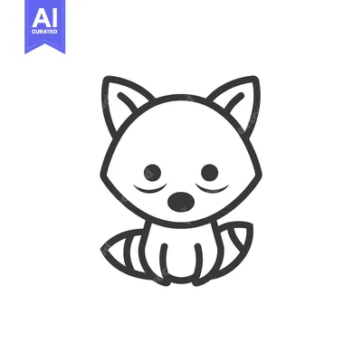 Aset premium populer: Line Art Illustration of a Sitting Raccoon