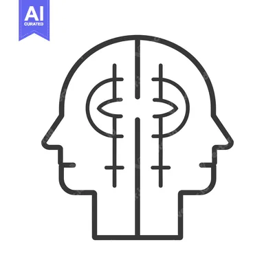 Popular premium asset: Line Art Illustration of a Split Head with Dollar Symbols
