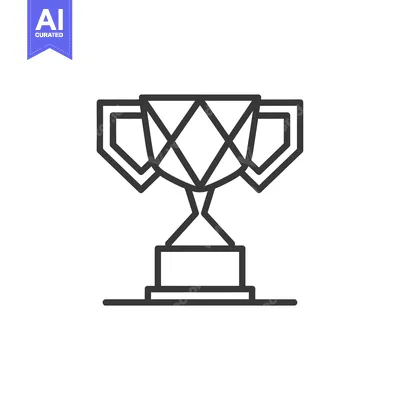 Popular premium asset: Line Art Illustration of a Trophy Cup