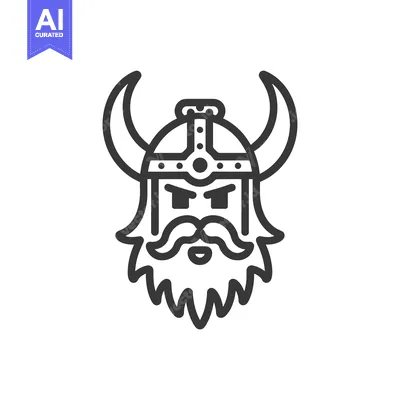 Popular premium asset: Line Art Illustration of a Viking Warrior's Face