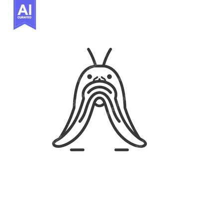 Popular premium asset: Line Art Illustration of a Walrus with its Flippers Covering its Face