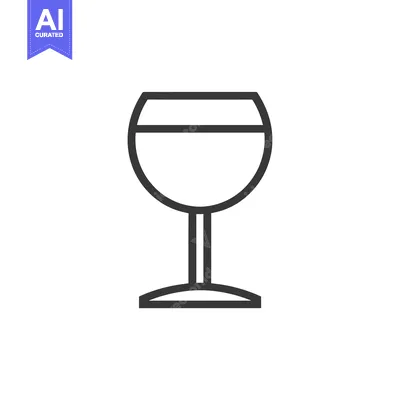 Popular premium asset: Line Art Illustration of a Wine Glass