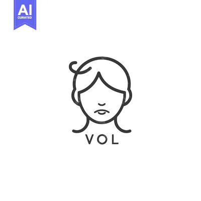 Popular premium asset: Line Art Illustration of a Woman's Face with the Word "VOL" Below