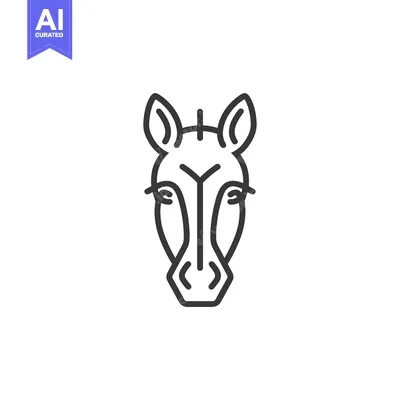 Popular premium asset: Line art illustration of a zebra head facing forward