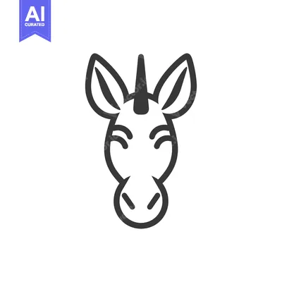 Aset premium populer: Line Art Illustration of a Zebra's Head