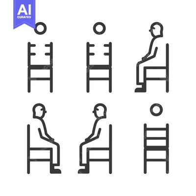 Popular premium asset: Line Art Illustration of People Sitting on Chairs