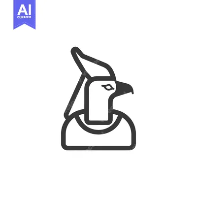 Popular premium asset: Line Art Illustration of the Egyptian God Horus